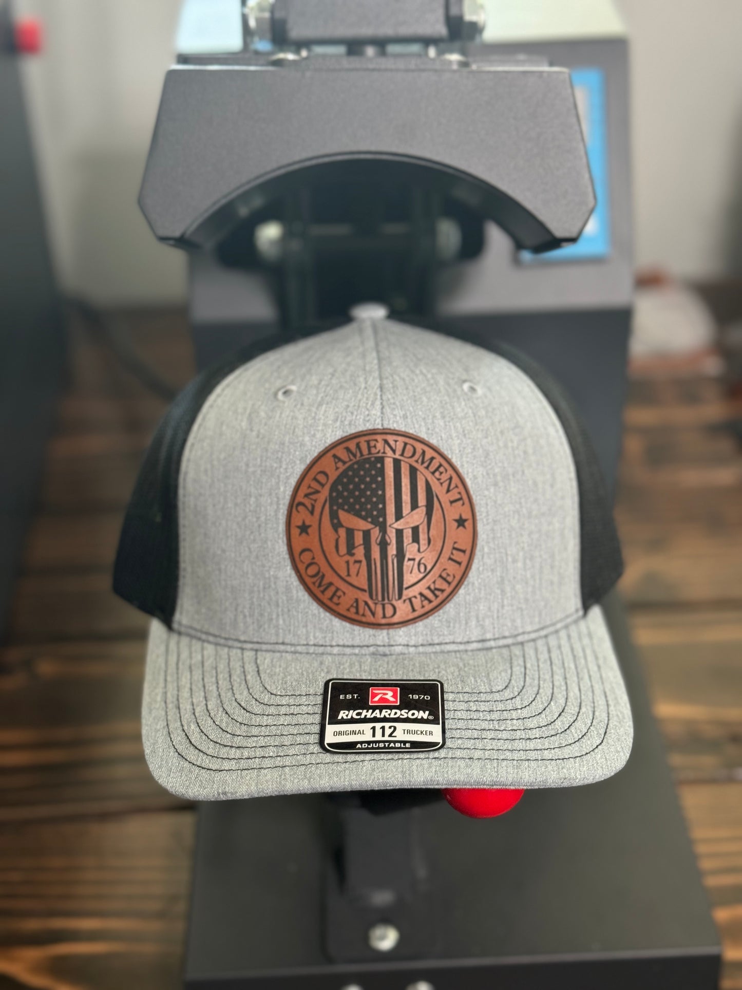 Custom Leather Patch Hat